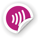 Picture of NFC sticker 35mm with wave, more colors