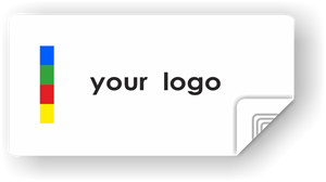 Picture of Custom Logo Rectangle Sticker