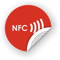 Obrázok pre výrobcu NFC sticker 35mm with text, more colors