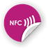 Picture of NFC sticker 35mm with text, more colors