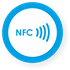 Picture of NFC sticker 50mm with border, more colors