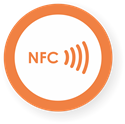 Picture of NFC sticker 50mm with border, more colors