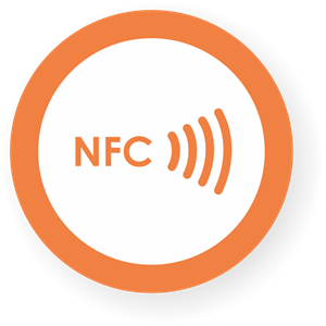 Obrázok pre výrobcu NFC sticker 50mm with border, more colors
