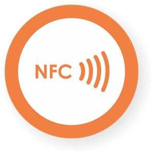 Picture of NFC sticker 50mm with border, more colors