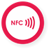 Picture of NFC sticker 50mm with border, more colors