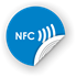 Picture of NFC sticker 50mm with text, more colors