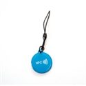 Obrázok pre výrobcu Epoxy keyfob with NFC logo Round shape Blue