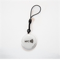 Obrázok pre výrobcu Epoxy keyfob with NFC logo Round shape White