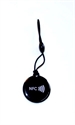 Picture of Epoxy keyfob with NFC logo Round shape Black