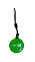 Obrázok pre výrobcu Epoxy keyfob with NFC logo Round shape Green