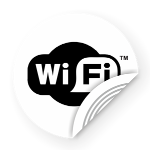 Obrázok pre výrobcu NFC Sticker 50mm with WiFi logo