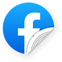 Picture of NFC Sticker 50mm with Facebook logo